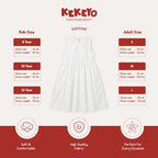 Kekeyo Dress Royal Bloom White | 8Y 10Y 12Y S M L