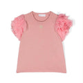 There Was One Kids Top Ruffle Pink |4Y