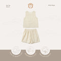 Kekeyo Set Top & Short Rollys Beige | 1-2Y 6Y 11-12Y
