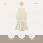 Kekeyo Set Top & Short Rollys Beige | 1-2Y 6Y 11-12Y