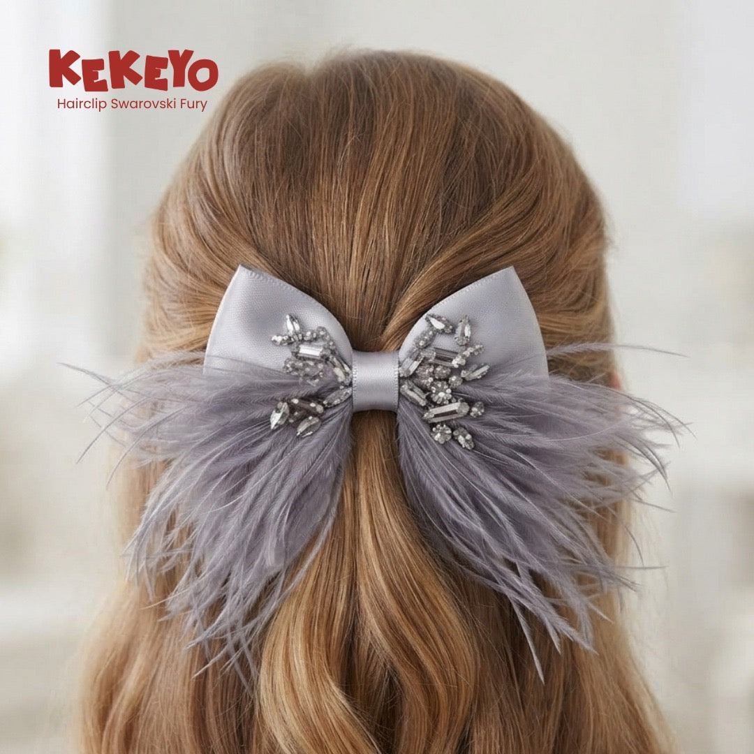 Kekeyo Hairclip Swarovski Furry