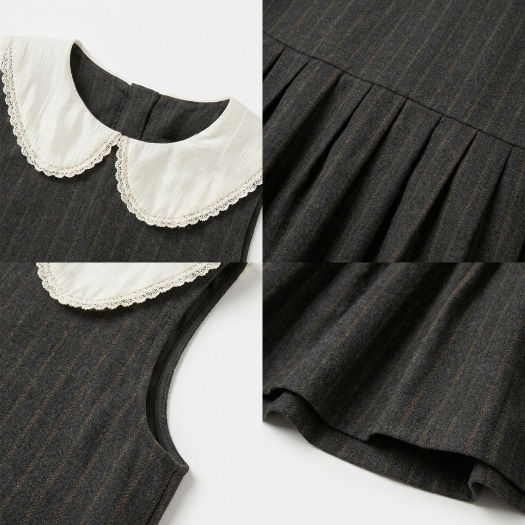 Kekeyo Dress & Hairpiece Spiece Dark Grey | 4Y 6Y