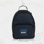 Boss Navy Blue Canvas Mini BackPack