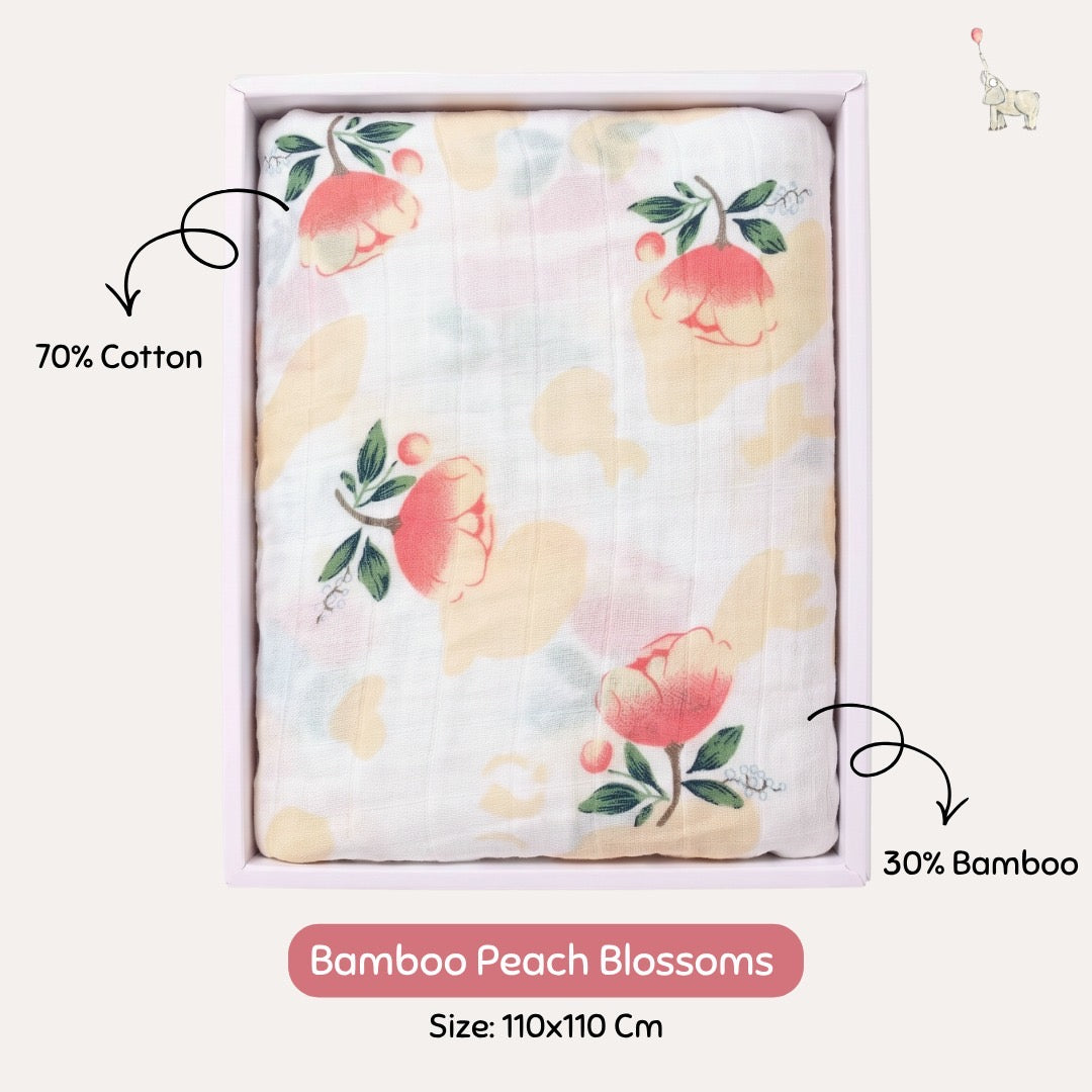 KEKEYO Swaddle Bamboo Peach Blossom