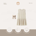 Kekeyo Dress & Hairpiece Koko Linen | 6Y