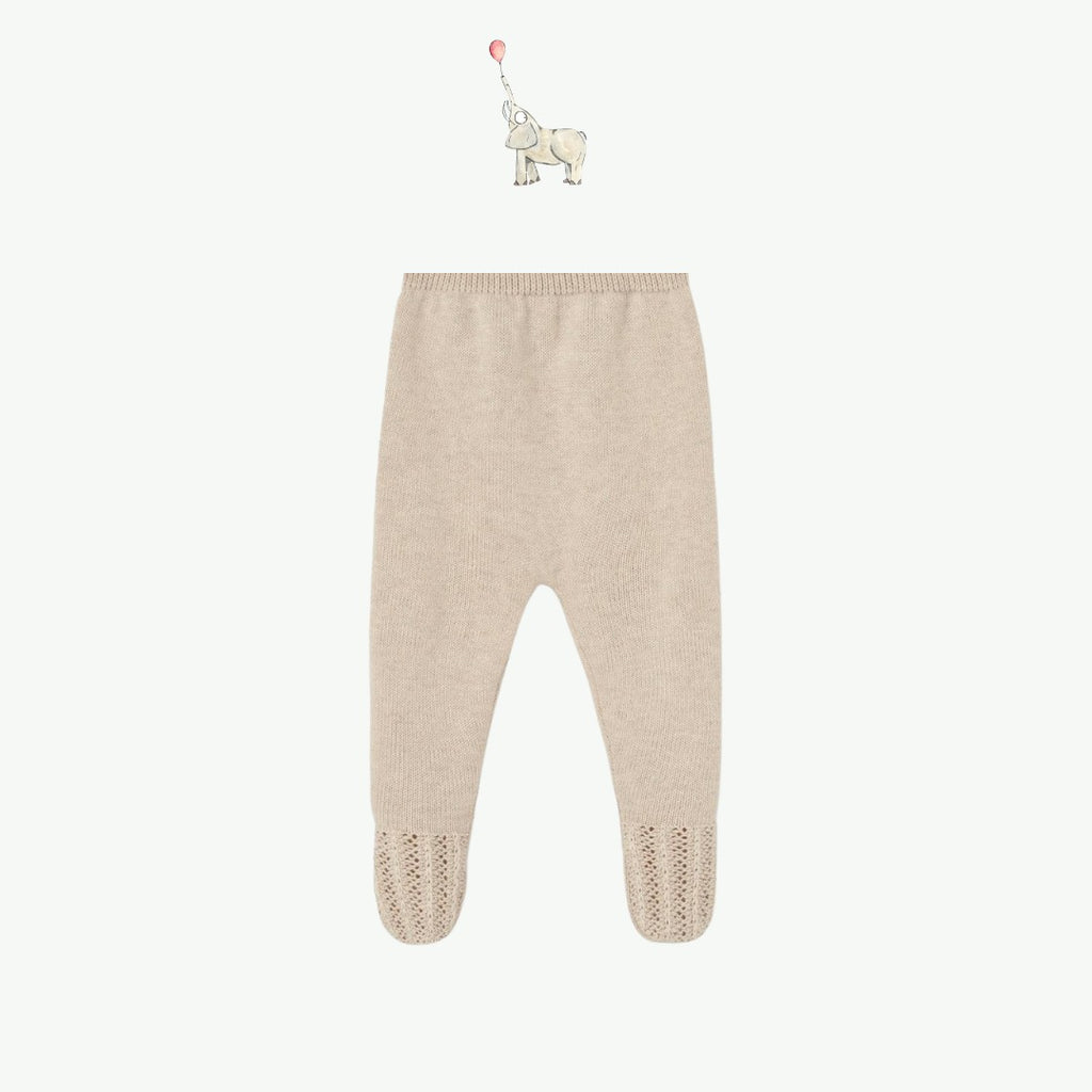 Paz Rodriguez Knitted 2 Piece Babygrow Set with lace trimmed knitted bonnet