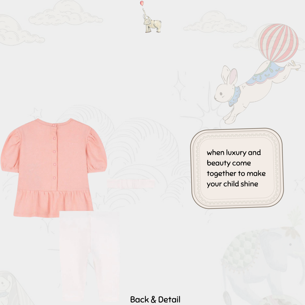 Kenzo Set Top Pants Hairpiece Puff |Kenzo Set Atasan Celana & Hiasan Rambut  |9 M | 18 M | Pre Order