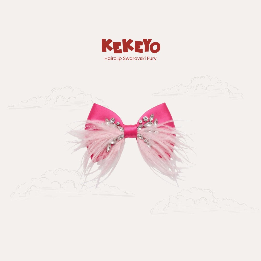 Kekeyo Hairclip Swarovski Furry