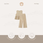 Kekeyo Top & Short Heirs Beige | 7-8Y 9-10Y 11-12Y 13-14Y