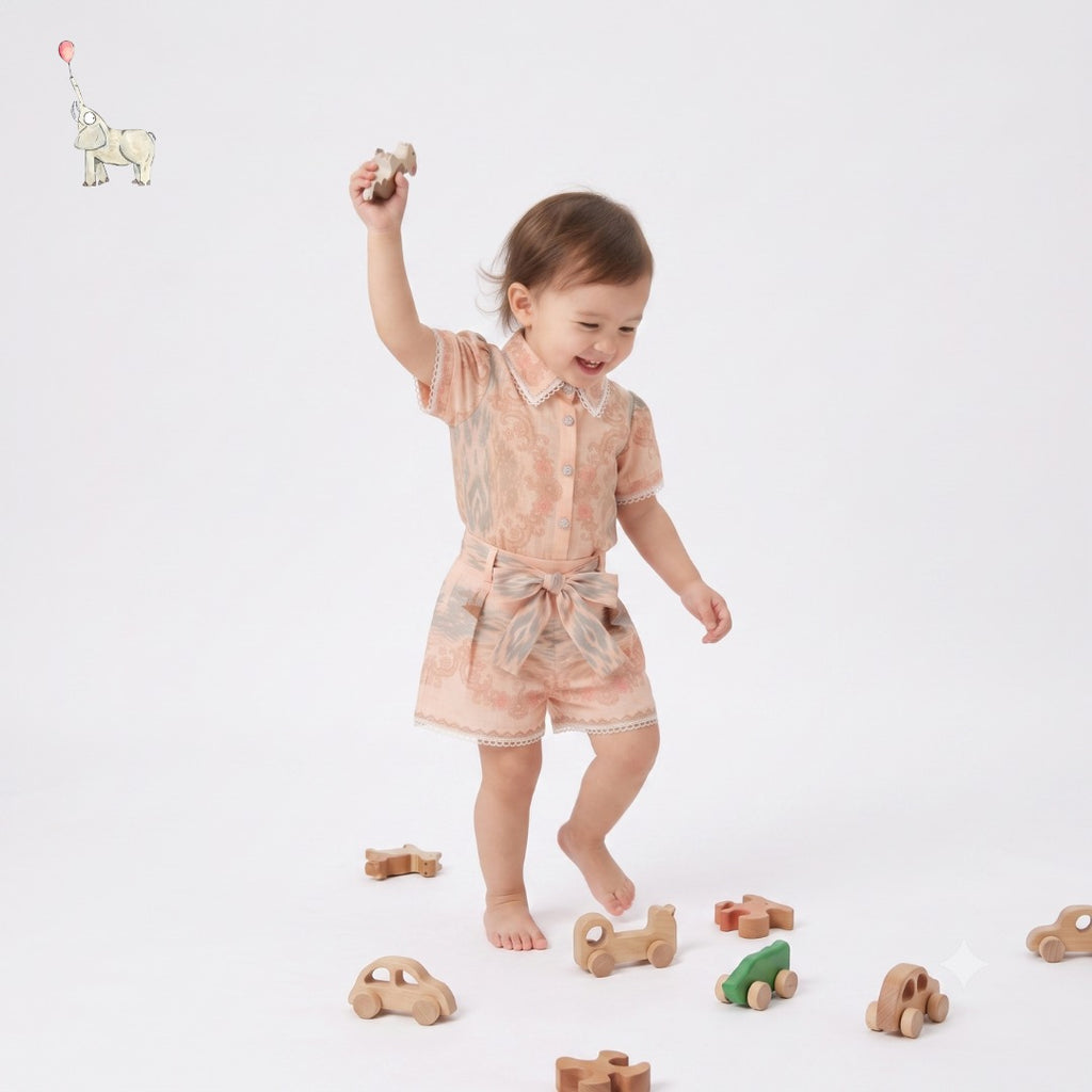 Kekeyo Top & Short Set Ciela Pink