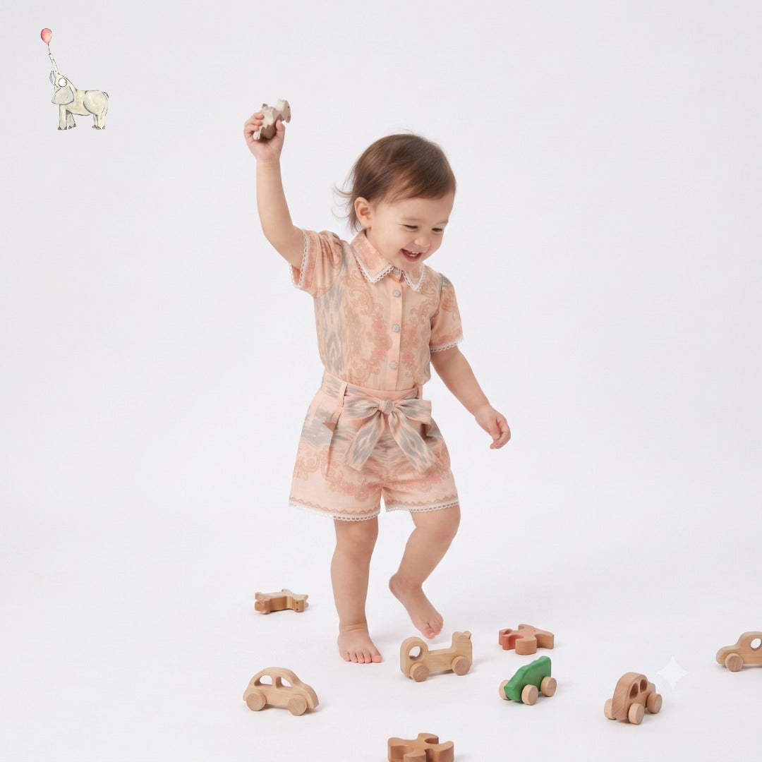 Kekeyo Top & Short Set Ciela Pink