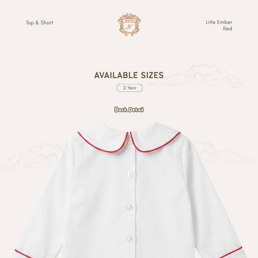 Kekeyo Top & Short Litle Ember Red | 2Y