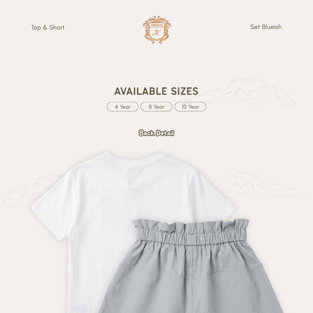Kekeyo Set Top & Short Blueish | 4Y 8Y 10Y