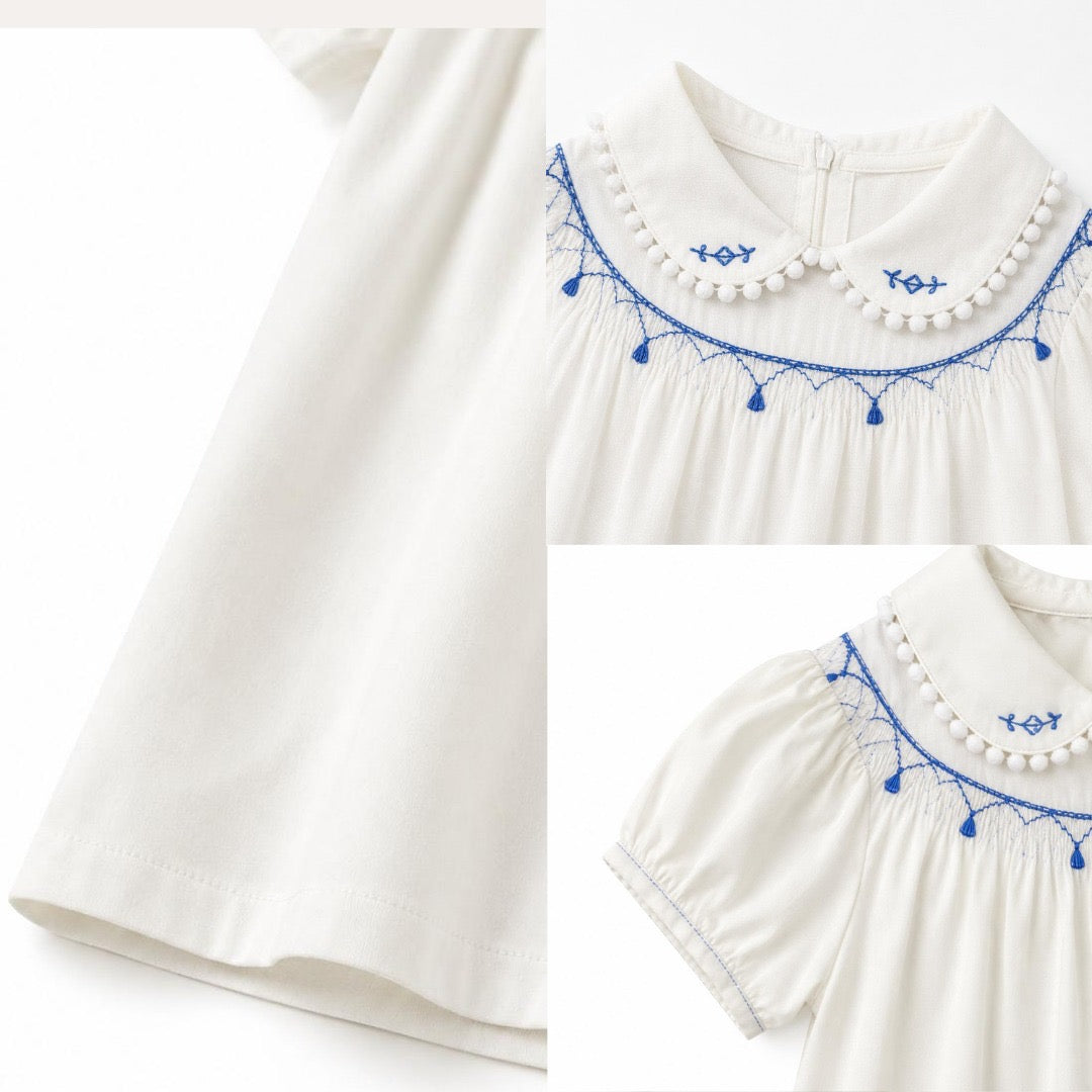 Kekeyo White Blue Line Dress | 1Y