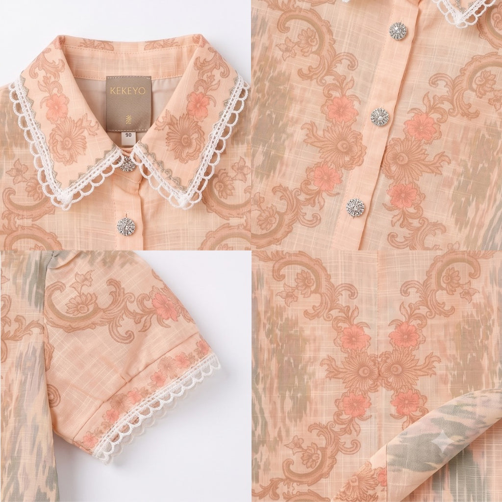 Kekeyo Top & Short Set Ciela Pink