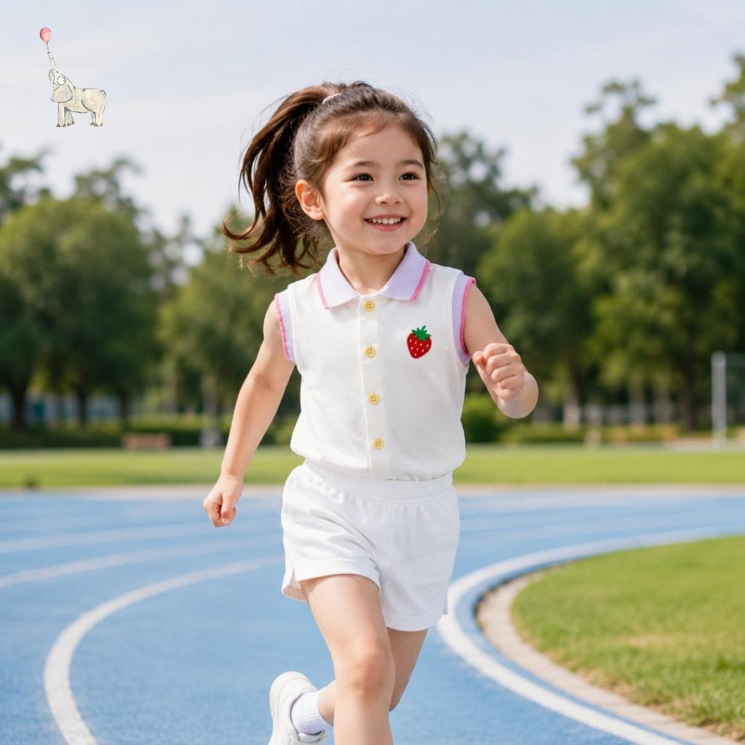 Kekeyo Sport Top Strawberry | 4Y