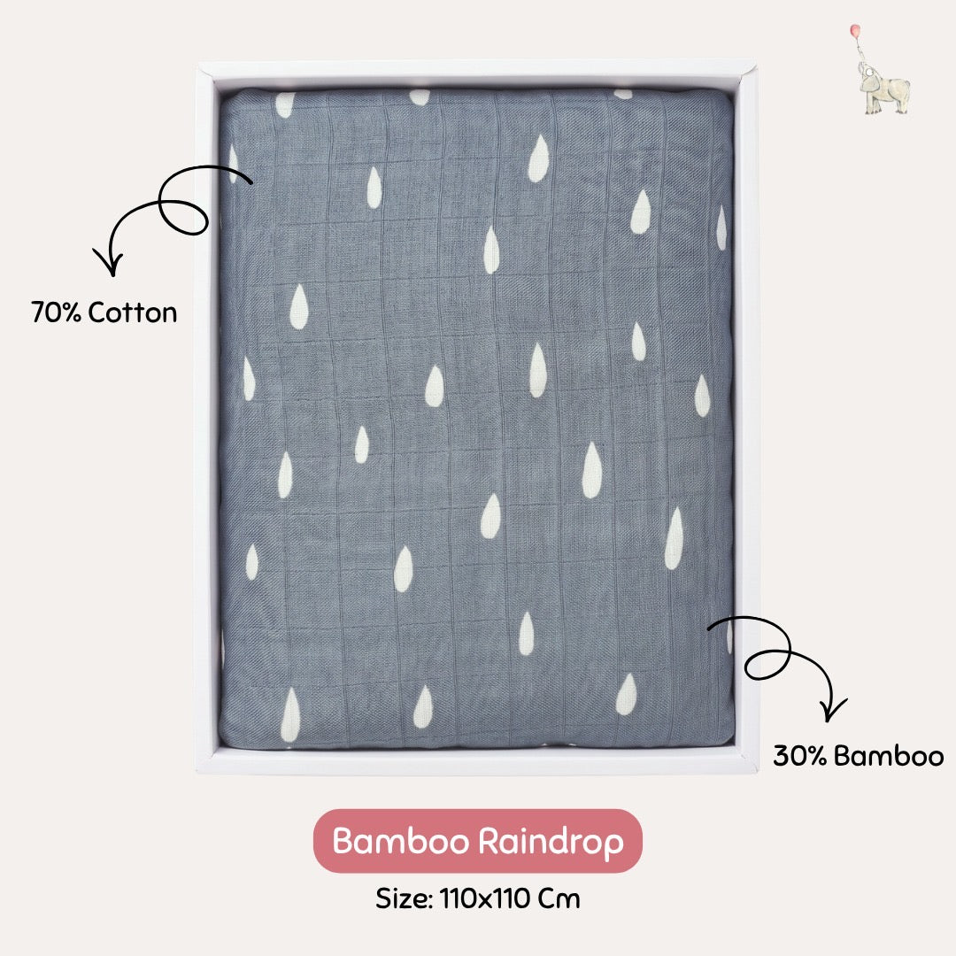 KEKEYO Swaddle Bamboo Raindrop