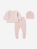 Paz Rodriguez 2-Piece Knit Set in Pink