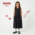 Kekeyo Dress Royal Bloom Black | 8Y 10Y 12Y S M L