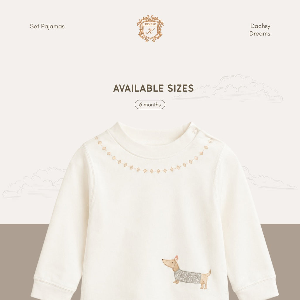 Kekeyo Set Pajamas Dachsy Dreams | 6M