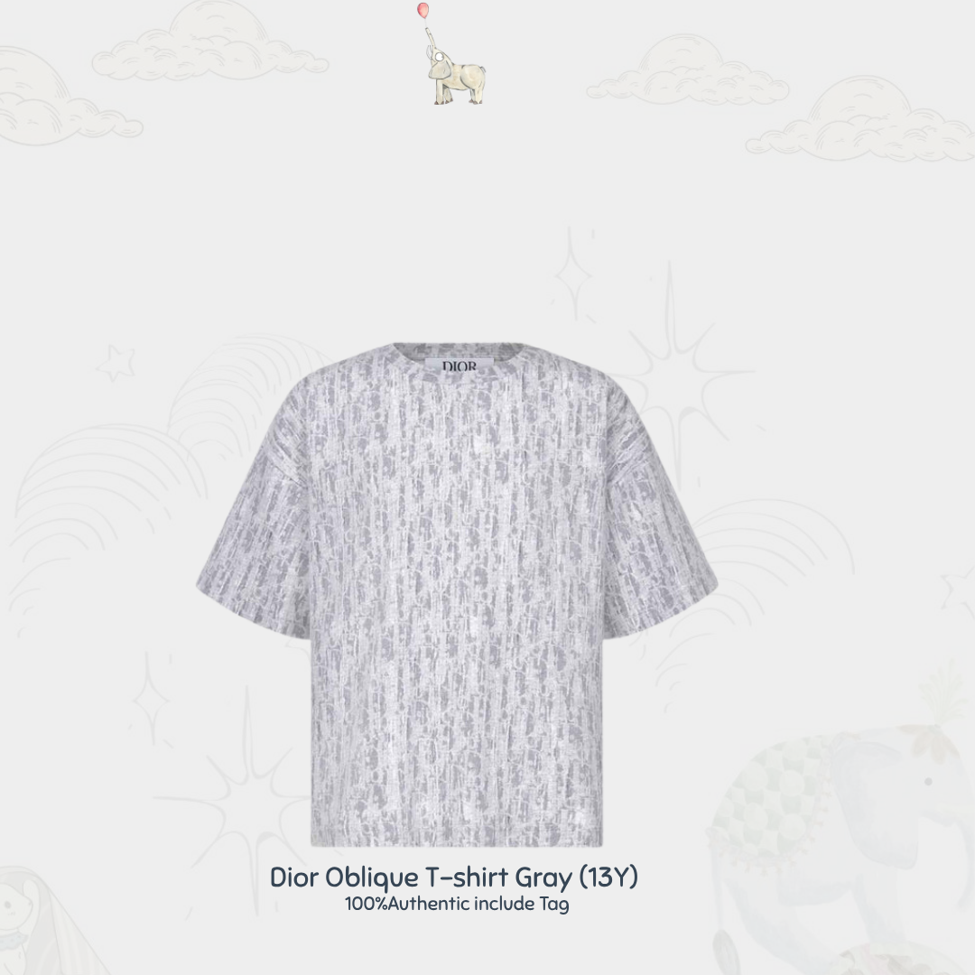 Dior Oblique T-Shirt Grey | 13 Y