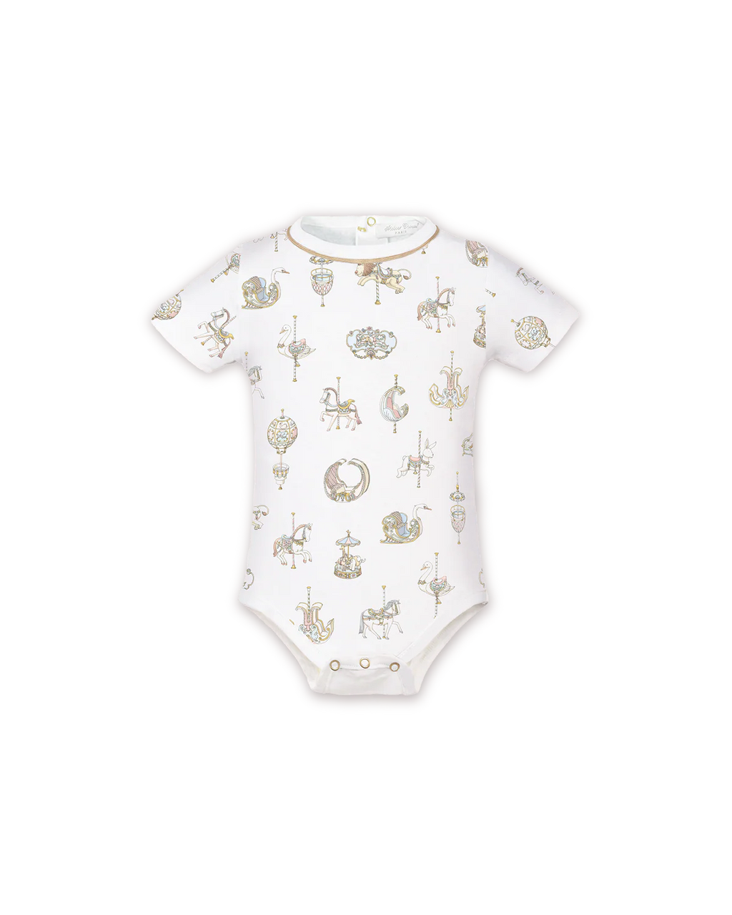 Atelier Choux Carousel Newborn Baby Onesie