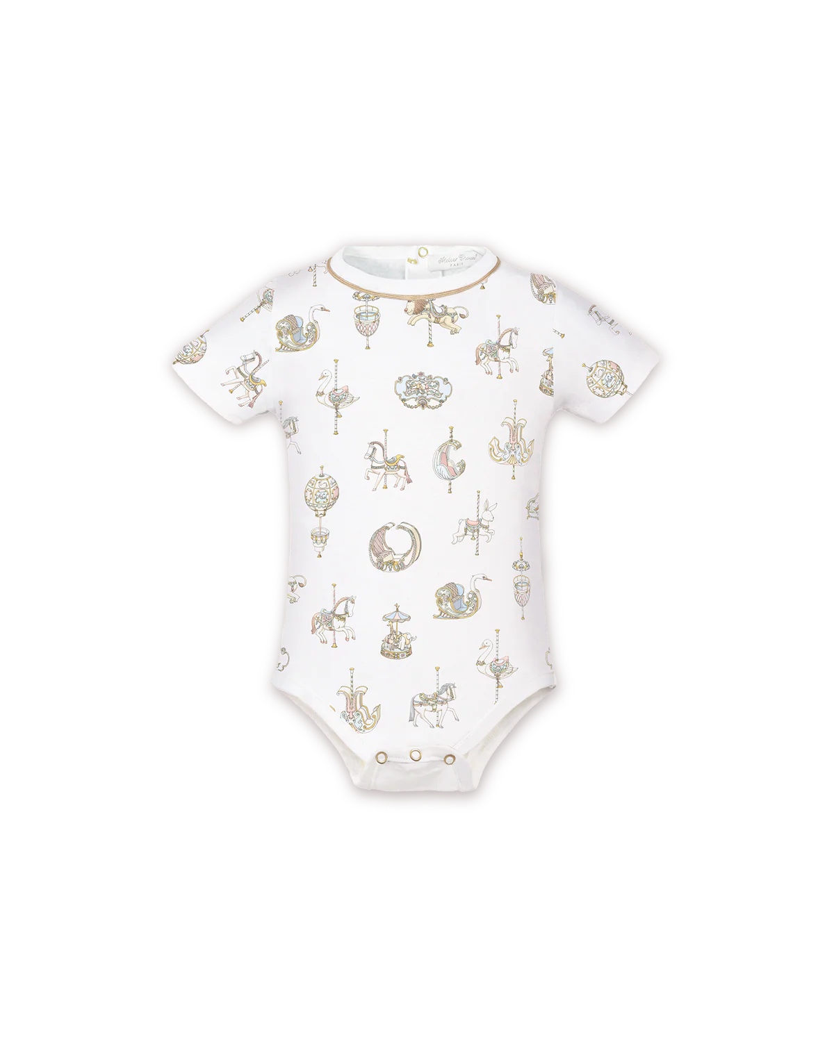 Atelier Choux Carousel Newborn Baby Onesie