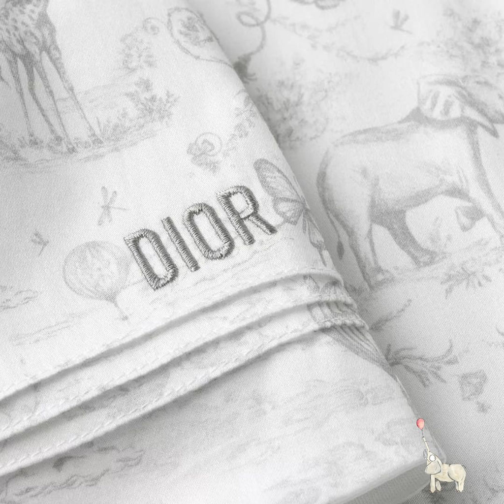 Dior Newborn Gift set Gray Toile de Jouy
