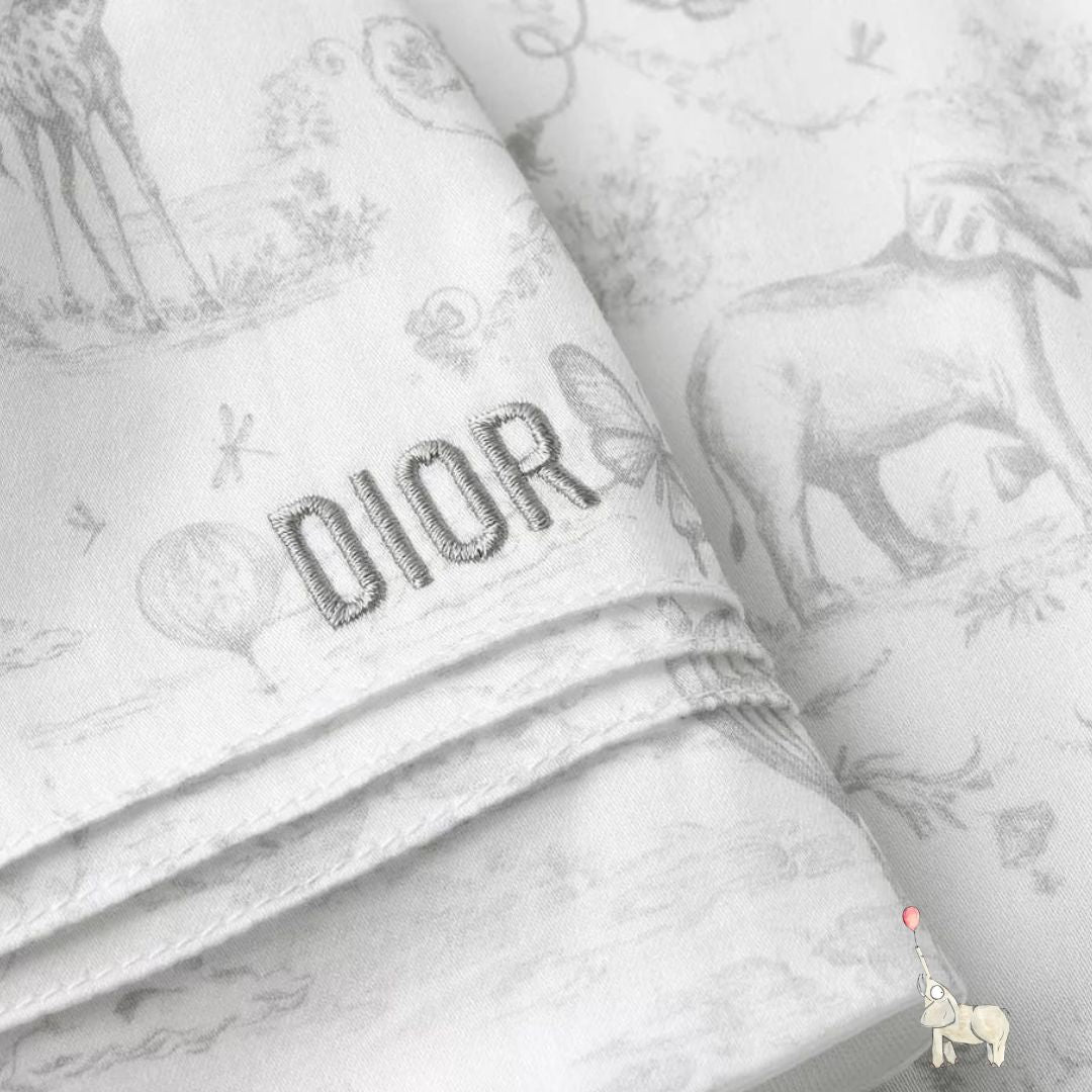 Dior Newborn Gift set Gray Toile de Jouy