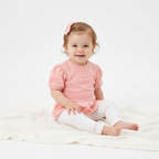Kenzo Set Top Pants Hairpiece Puff |Kenzo Set Atasan Celana & Hiasan Rambut  |9 M | 18 M