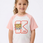 Kenzo Girls Logo T-Shirt "K" in Pink White