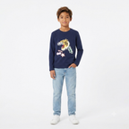 Kenzo Tiger Team Logo Longsleeve in Navy