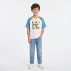 Kenzo Boys Logo T-Shirt "K" in Blue Ivory