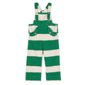 The Animals Observatory Kids Striped Cotton Dungarees