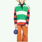 The Animals Observatory Kids  Striped Sleeveless Button-Up Shirt