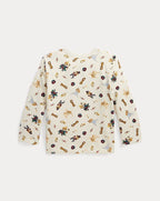 Ralph Lauren Polo Reversible Embroidered Cotton Jacket with Bib - Nutcracker Bear Off White 9M-24M | Babybrandedshop